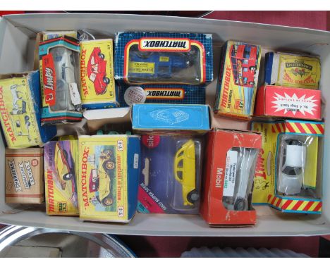 Fifteen Diecast Model Vehicles, by Charbens, Matchbox, Siku, Lone Star, Ben Bros and other including Matchbox #33 Datsun 126X