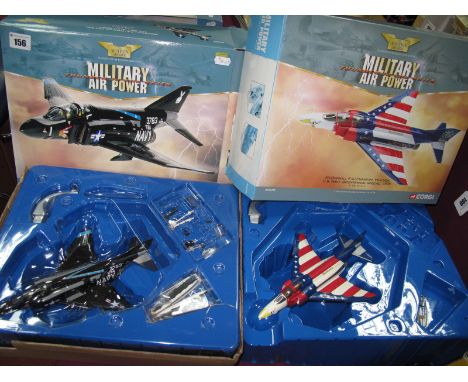 Two Boxed Corgi The Aviation Archive 1:72nd Scale Diecast Model Military Aircraft, #AA33206 McDonnell F-4J Phantom, VX-4 Sqn 