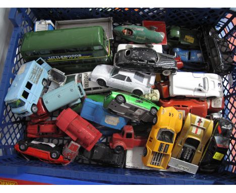 A Quantity of Diecast Mid XX Century and Later Vehicles, by lesser known British and European manufacturers, including Charbe