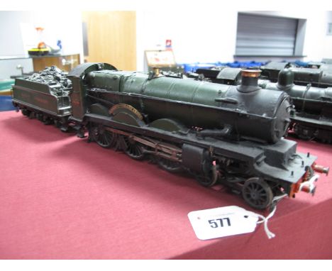 A 7mm "0" Gauge Static Brass Built Kit of a 4-6-0 Star Class locomotive and tender - 'Knight  of the Grand Cross', Great West