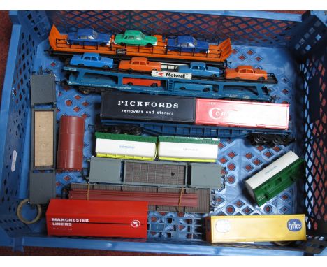 Quantity of '00' Gauge Rolling Stock By Lima, Mainline, etc, car carriages, well wagons, etc, unboxed, condition fair.