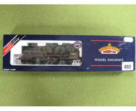 A Bachmann Branch Line "00" Gauge #31-1752 Jubilee Class 4-6-0 Locomotive, and Six Wheeled Tender, R/No 45637, 'Windward Isla