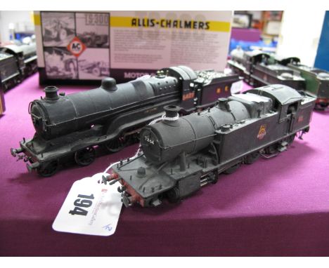 Two "00" Gauge 4mm White Metal Kit Built Locomotives, made up of a combination of parts comprising of class 7200 2-8-2 locomo