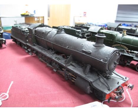 A 7mm "0" Gauge Static Brass Built Kit of a 2-8-0 2800 Class locomotive and tender, GWR, BR R/No 2846, signs of wear and disp