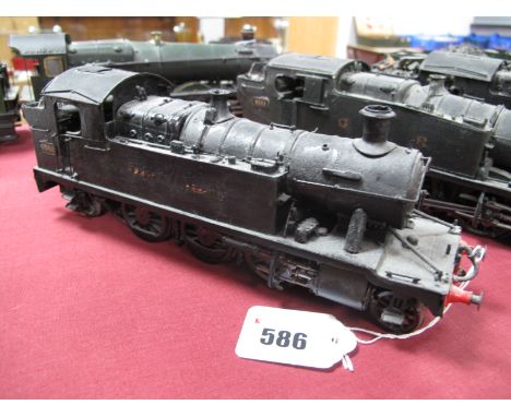 A 7mm "0" Gauge Static Brass Built Kit of a 2-6-2 4500 Class Tank locomotive, R/No 4566, Great Western Livery, signs of wear 