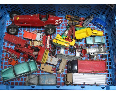 A Quantity of Diecast And Similar Toys By Charbens, Benbros, Spot-on, Matchbox, Timpo among others, all playworn. 