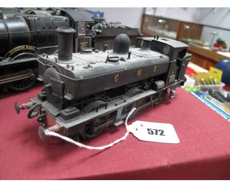 A 7mm "0" Gauge Static Brass Built Kit of a 0-6-0 Tank locomotive, R/No 2048 , signs of wear and display.