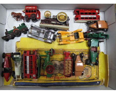 A Quantity of Early Edition Matchbox 'Models of Yesteryear', including Bentley, Type 35 Bugatti, showmans engine, together wi