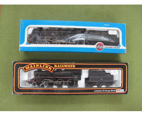 Two Boxed 'OO' Gauge Locomotives and Tenders, Mainline Railways #37-052 Class 4 4-6-0 Locomotive, R/No. 75006, BR black, Airf