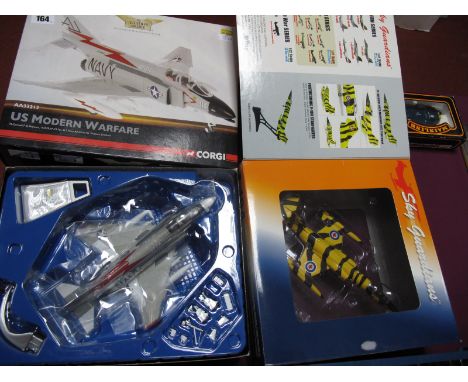 Two Boxed 1:72nd Scale Diecast Model Military Aircraft, Sky Guardians CF-104 Starfighter 'RCAF Tiger Marking', Corgi 'The Avi