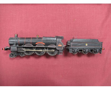 A "00" Gauge 4mm 4-6-0 Saint Class Locomtive And Six Wheeled Tender, white metal kit built made upon a combination of parts, 