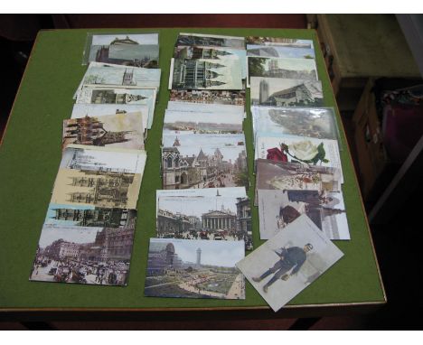 A Collection of Assorted Vintage and Later Postcards, including Celesque Series "London Types", London landmarks, etc.