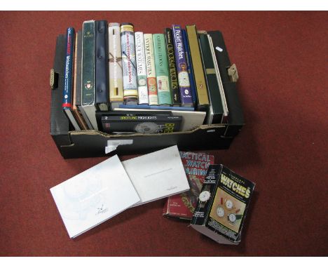 A Collection of Books and Prestige Watch Brochures, including Practical Watch Repairing by Donald de Carle, 2004 Complete Pri