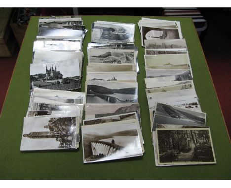 A Collection of Assorted Vintage Black and White Postcards, including real photograph, etc.