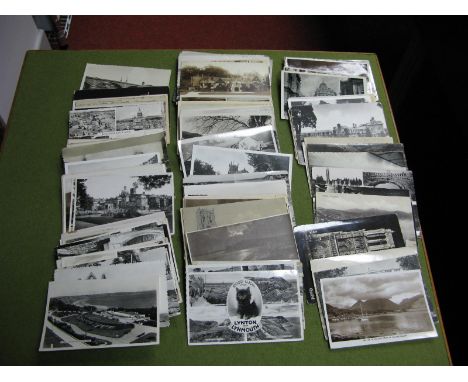 A Collection of Assorted Vintage Black and White Postcards, including multi-view, etc. 