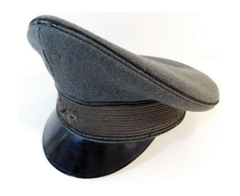 A German officers cap (film reproduction). Provenance: Submitted by Mrs. Lauraine Sadleir MBE &amp; the late Mr. Michael R. S