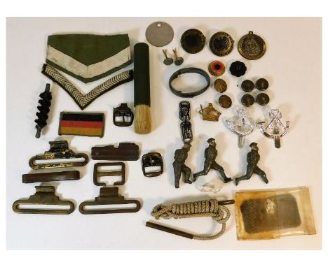 A quantity of mixed military &amp; sundry items. Provenance: Submitted by Mrs. Lauraine Sadleir MBE &amp; the late Mr. Michae