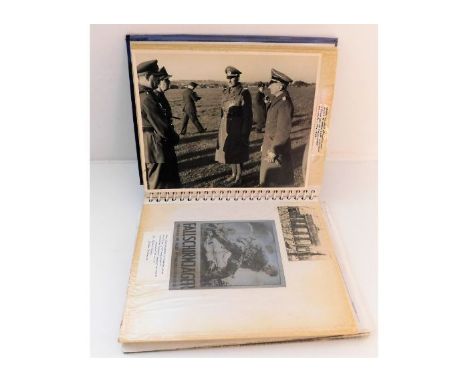 An album of mostly wartime memorabilia including a photograph of German General Von Arnhim surrender. Provenance: Submitted b