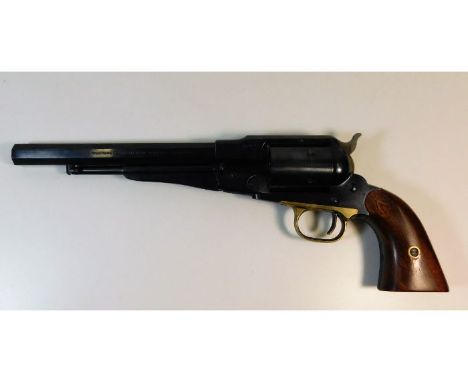 A fine quality F.lli Pietta Wild West replica Western Remington revolver with blued steel &amp; brass fittings used by local 