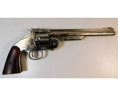 A Wild West BKA 217 Smith &amp; Wesson .44 replica hand gun used by local re-enactment club. Provenance: Submitted by Mrs. La