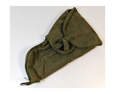 A British army style pistol holster. Provenance: Submitted by Mrs. Lauraine Sadleir MBE &amp; the late Mr. Michael R. Sadleir