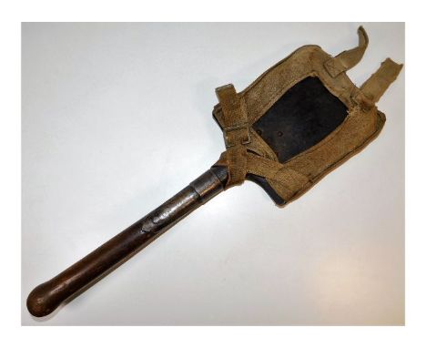 A WW2 Nazi Germany Third Reich entrenching shovel. Provenance: Submitted by Mrs. Lauraine Sadleir MBE &amp; the late Mr. Mich