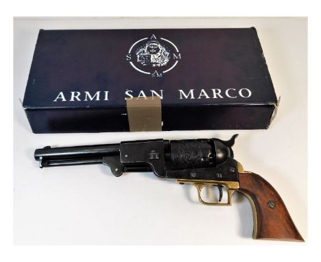 A Colt Dragoon civil war pistol replica used by local re-enactment club. Provenance: Submitted by Mrs. Lauraine Sadleir MBE &