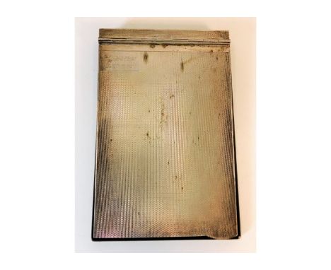 A wartime silver topped notepad case inscribed I. M. Grassi, Milan, Italy. Provenance: Submitted by Mrs. Lauraine Sadleir MBE