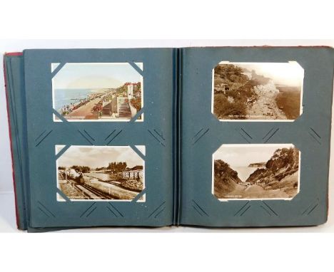 A vintage postcard album, mostly topographical approx. 250 no. 