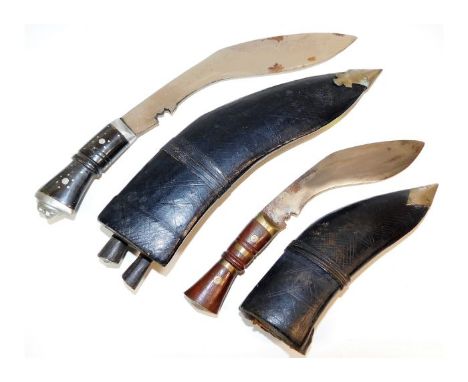 Two Asian Kukri daggers. Provenance: Submitted by Mrs. Lauraine Sadleir MBE &amp; the late Mr. Michael R. Sadleir