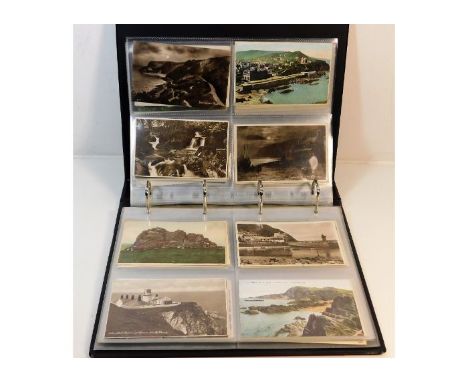 A vintage postcard album, mostly topographical cards, approx. 160 no. 