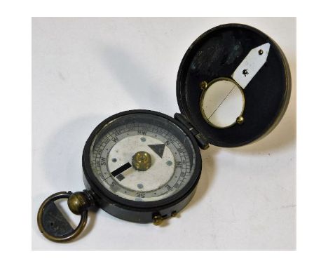 A WW1 military compass inscribed Ronald Mosley Aston 1913 (Lt. R. M. Aston 2nd Battalion DCLI). Provenance: Submitted by Mrs.