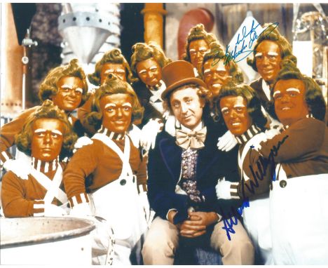 Malcolm Dixon and Albert Wilkinson signed 10x8 colour photo from Charlie and the Chocolate Factory. Good Condition. All signe