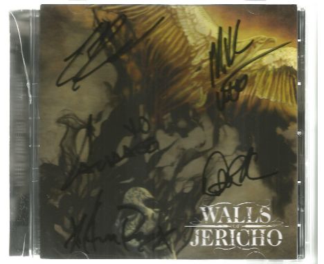 Walls of Jericho "Redemption" multi signed CD. Hand signed on the booklet cover by Candace Kucsulain, Chris Rawson, Mike Hast