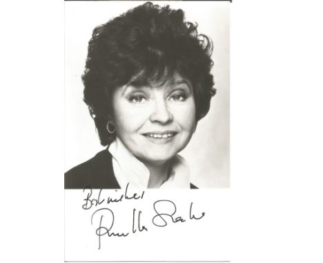 Prunella Scales Fawlty Towers Actress Signed Photo. Good Condition. All signed pieces come with a Certifcate of Authenticity.