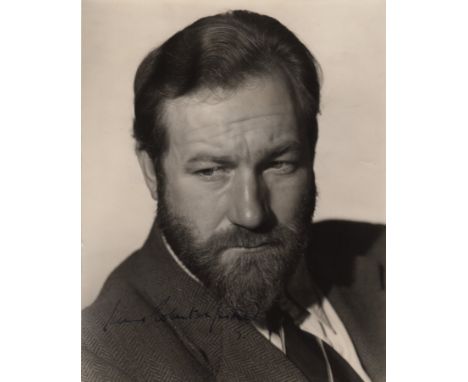 JUSTICE JAMES ROBERTSON: (1907-1975) Anglo-Scottish Character Actor. A scarce vintage signed 7 x 9 photograph of the actor in