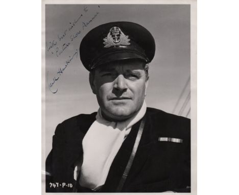 HAWKINS JACK: (1910-1973) English Actor. A good vintage signed and inscribed 8 x 10 photograph of Hawkins in a head and shoul