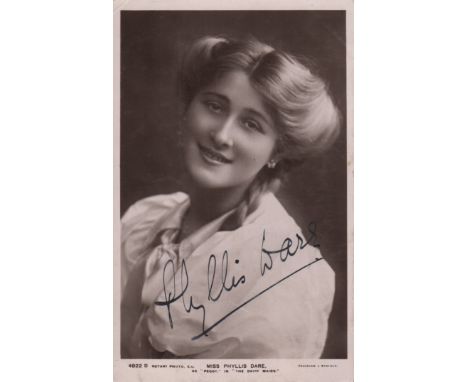 THEATRE: Selection of vintage signed postcard photographs by various Edwardian stage actresses including Constance Collier, M