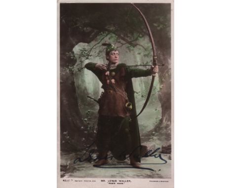THEATRE: Selection of vintage signed postcard photographs by various Edwardian stage actors, comedians and entertainers etc.,