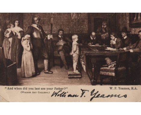 BRITISH ARTISTS: A good selection of signed postcard reproductions by various British artists and painters including William 