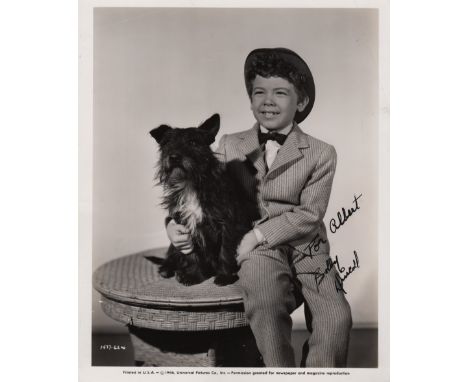  DRISCOLL BOBBY: (1937-1968) American Child Actor, Academy Award winner. An excellent, rare vintage signed and inscribed 8 x 