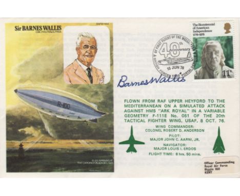 WALLIS BARNES: (1887-1979) English Scientist &amp; Inventor of the bouncing bomb used in Operation Chastise (The Dambusters R