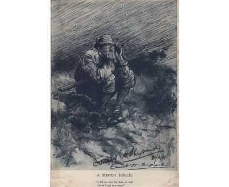 SHEPARD ERNEST H.: (1879-1976) English Artist and Illustrator of A. A. Milne's Winnie-the-Pooh books. A signed 5.5 x 8.5 maga