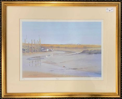 Geoffrey Sayers (British), 'Blue', limited edition lithograph, signed and numbered 169/500 in pencil, 30x42cm, framed and gla