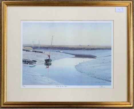 Geoffrey Sayers (British), 'First of the Tide' limited edition lithograph numbered 137/500, titled and signed in pencil, 30x4