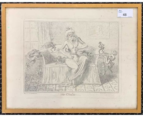 George Cruikshank (1792-1878), 'The Cholic', etching, published by Thomas McLean 26 Haymarket August 1835 (second and final e