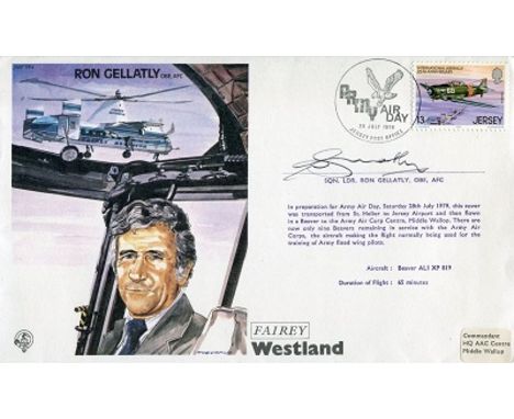 MOSQUITO PILOT, Test Pilots series cover dedicated to and signed by Ron Gellatly who flew Mosquitos as a Pathfinder in WWII a