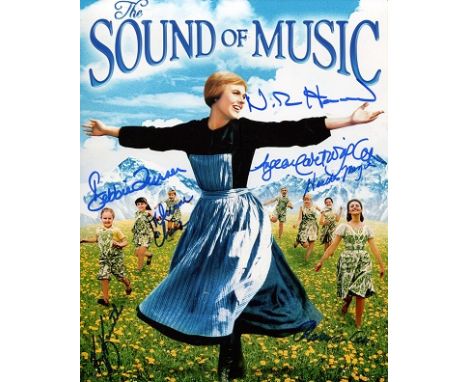 THE SOUND OF MUSIC, 8x10 photo signed by ALL SEVEN of the children who starred in this magical movie Angela Cartwright, Heath