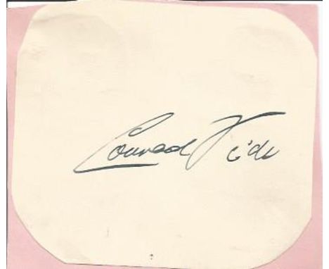 Conrad Veidt signature piece. 22 January 1893, 3 April 1943 was a German actor best remembered for his roles in films such as
