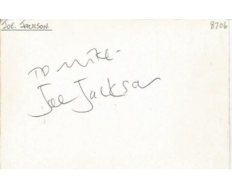 Joe Jackson signed 6x4 white card to Mike or Michael. Name and date written on each card. Comes from a huge in person autogra